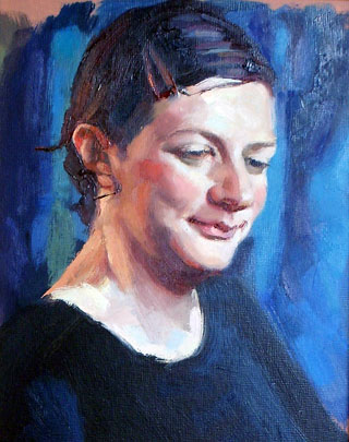 <em>Eliza</em>, oil on canvas, 92x80cm